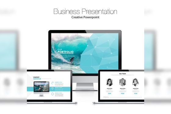 Novea PowerPoint Presentation Template, 08982, Negocios — PoweredTemplate.com