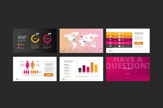 Infographic PowerPoint Presentation Template, Slide 3, 08984, Business — PoweredTemplate.com