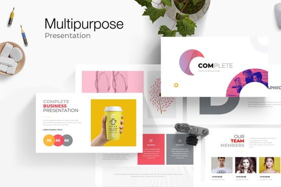 Multipurpose Powerpoint Presentation, Modele PowerPoint, 08986, Business — PoweredTemplate.com