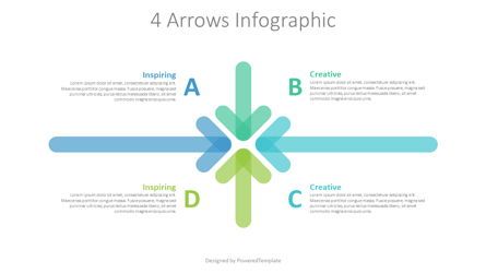 4 Transparent Arrows Diagram, 무료 Google 슬라이드 테마, 08988, 컨설팅 — PoweredTemplate.com