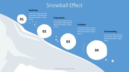 Snowball Effect Illustration Slide, 08990, Business Concepts — PoweredTemplate.com