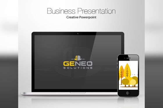 Geneo PowerPoint Presentation Template, PowerPoint-sjabloon, 08992, Bedrijf — PoweredTemplate.com