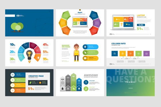 Infographic PowerPoint Presentation Template, Deslizar 2, 08993, Negócios — PoweredTemplate.com