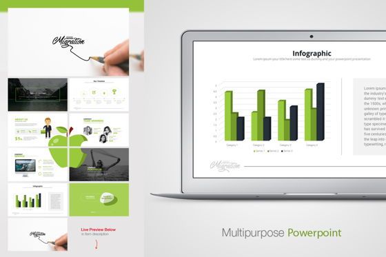 Novea PowerPoint Presentation Template, PowerPointテンプレート, 08994, ビジネス — PoweredTemplate.com