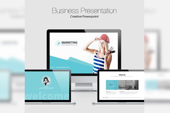 Marketing PowerPoint Presentation Template, PowerPoint Template, 08996, Business — PoweredTemplate.com