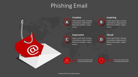 Phishing Email Infographic, Deslizar 2, 09014, Infográficos — PoweredTemplate.com