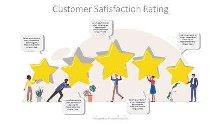 Customer Satisfaction Rating, 무료 Google 슬라이드 테마, 09017, 비즈니스 콘셉트 — PoweredTemplate.com