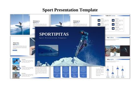 Sportipitas - Sport Presentation Template, Modello PowerPoint, 09020, Sport — PoweredTemplate.com