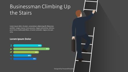Climb the Ladder Concept, Slide 2, 09046, Business Concepts — PoweredTemplate.com