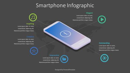 Smartphone Infographic, Dia 2, 09048, Infographics — PoweredTemplate.com