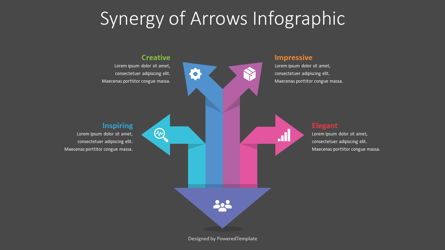 Synergy of Arrows Infographic, Deslizar 2, 09061, Infográficos — PoweredTemplate.com