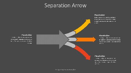 Separation Arrow Process, 幻灯片 2, 09063, 流程图 — PoweredTemplate.com