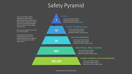 Safety Pyramid Diagram, Slide 2, 09071, Business Models — PoweredTemplate.com
