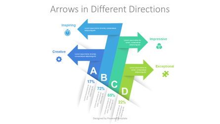 Arrows in Different Directions, 09075, Infographics — PoweredTemplate.com