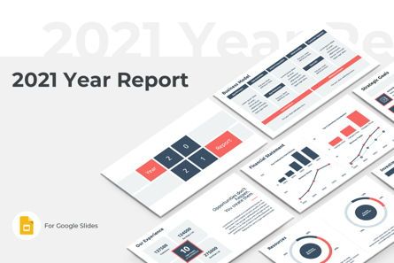 2021 Year Report Google Slides Template, Google 슬라이드 테마, 09078, 비즈니스 — PoweredTemplate.com
