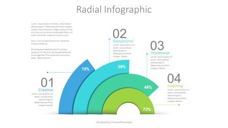 Radial Bar Infographic, Gratis Tema de Google Slides, 09083, Infografías — PoweredTemplate.com