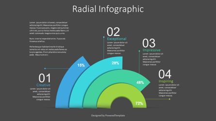 Radial Bar Infographic, Slide 2, 09083, Infografis — PoweredTemplate.com