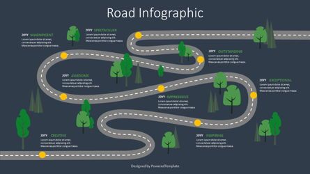 Winding Road Infographic, Slide 2, 09089, Construction — PoweredTemplate.com