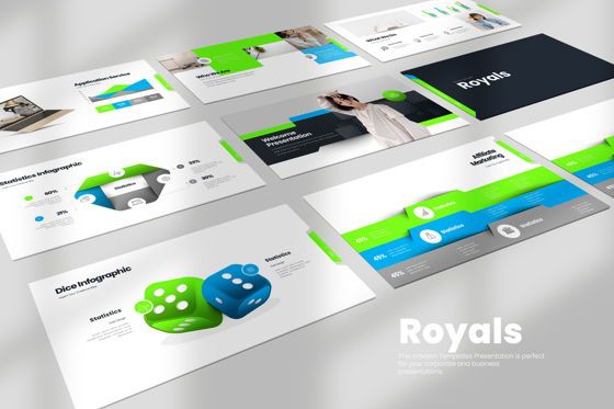 Royals Powerpoint Presentation, PowerPoint Template, 09094, Business — PoweredTemplate.com