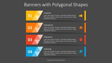 Banners with Polygonal Shapes, Slide 2, 09100, Abstract/Textures — PoweredTemplate.com
