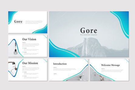 Gore - PowerPoint Template, スライド 2, 09107, ビジネス — PoweredTemplate.com