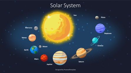 Solar System Presentation Slide, 09122, Education & Training — PoweredTemplate.com