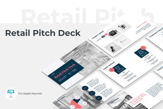 Retail Pitch Deck Keynote Presentation Template, 苹果主题演讲模板, 09123, 商业 — PoweredTemplate.com