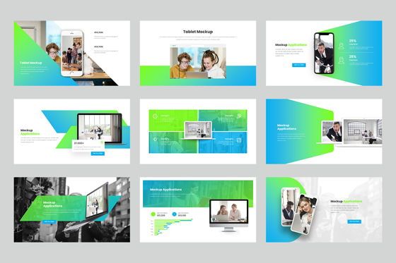 Mockup Slide Powerpoint Presentation, Deslizar 4, 09131, Negócios — PoweredTemplate.com