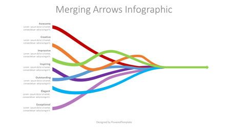 Horizontal Merge Arrow Business Teamwork, 無料 Googleスライドのテーマ, 09134, プロセス図 — PoweredTemplate.com
