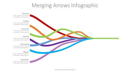 Horizontal Merge Arrow Business Teamwork, 무료 Google 슬라이드 테마, 09134, 프로세스 도표 — PoweredTemplate.com