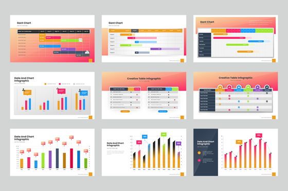 Chart Organization Powerpoint, Diapositiva 4, 09148, Negocios — PoweredTemplate.com