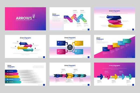 Arrows Keynote Templates, Diapositive 2, 09152, Business — PoweredTemplate.com