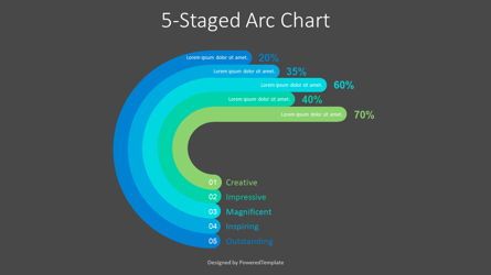 5-Staged Arc Chart Presentation Slide, Slide 2, 09158, Consulting — PoweredTemplate.com