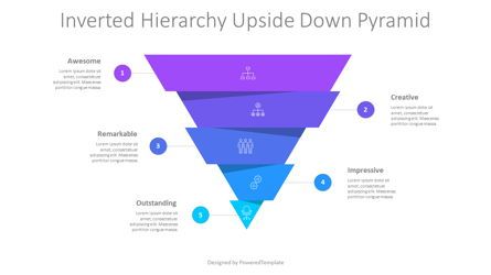Inverted Hierarchy Upside Down Pyramid, 09170, Business Concepts — PoweredTemplate.com