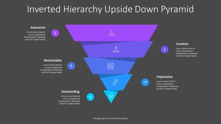 Inverted Hierarchy Upside Down Pyramid, Slide 2, 09170, Business Concepts — PoweredTemplate.com