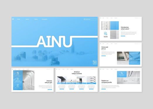 Ainu - PowerPoint Template, Diapositive 2, 09177, Business — PoweredTemplate.com
