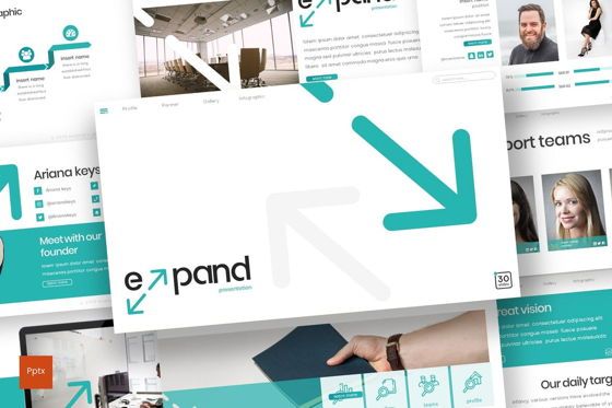 Expand - PowerPoint Template, Modello PowerPoint, 09181, Lavoro — PoweredTemplate.com