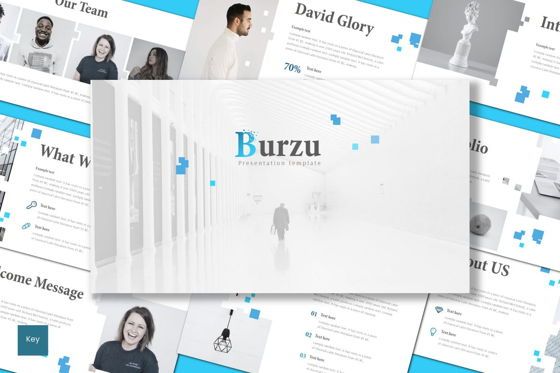 Burzu - Keynote Template, Apple基調講演テンプレート, 09183, ビジネス — PoweredTemplate.com