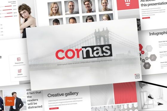 Cornas - PowerPoint Template, 09185, Business — PoweredTemplate.com