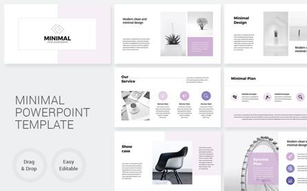 Minimal PowerPoint Presentation Template, PowerPoint模板, 09188, 商业 — PoweredTemplate.com