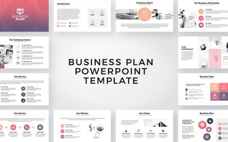Business Plan Presentation PowerPoint template, PowerPoint Template, 09189, Business — PoweredTemplate.com