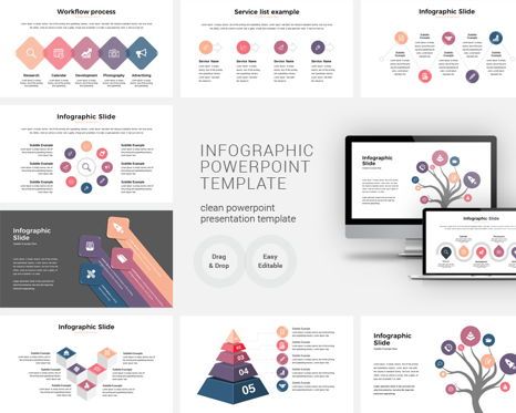 Infographic PowerPoint Presentation Template, 09193, Business — PoweredTemplate.com