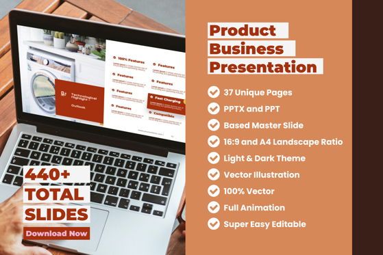 Electronic Appliance Product Business Presentation PowerPoint Template, PowerPointテンプレート, 09197, ビジネス — PoweredTemplate.com