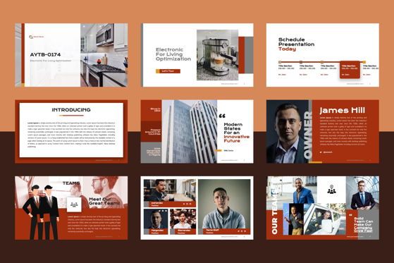 Electronic Appliance Product Business Presentation PowerPoint Template, Slide 3, 09197, Lavoro — PoweredTemplate.com