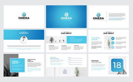 Omera - Modern Powerpoint Presentation Template, Deslizar 2, 09199, Negócios — PoweredTemplate.com