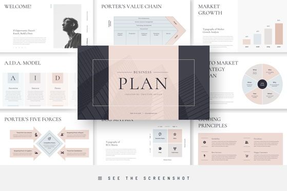 Business Plan PowerPoint Presentation Template, Modelo do PowerPoint, 09202, Negócios — PoweredTemplate.com