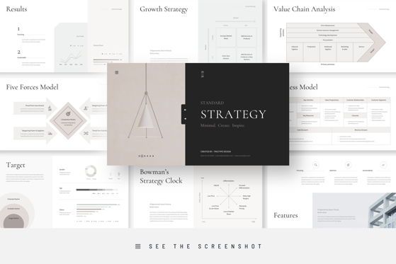 Business Strategy PowerPoint Presentation Template, Modello PowerPoint, 09204, Lavoro — PoweredTemplate.com