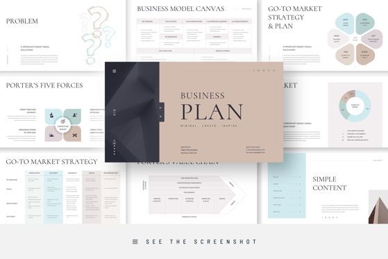 Business Plan PowerPoint Presentation Template, Templat PowerPoint, 09215, Bisnis — PoweredTemplate.com