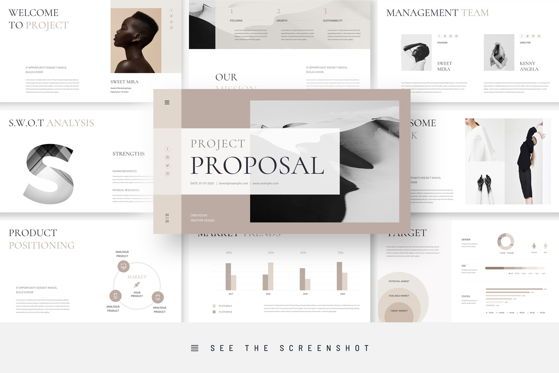 Project Proposal PowerPoint Presentation Template, Templat PowerPoint, 09216, Bisnis — PoweredTemplate.com