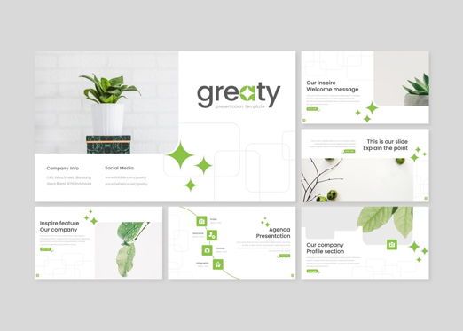 Greaty - PowerPoint Template, Diapositiva 2, 09270, Negocios — PoweredTemplate.com